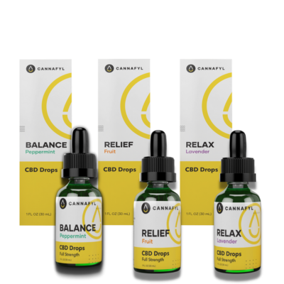 Cannafyl Wellness Box, Full Spectrum CBD Drops Set